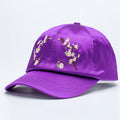 Factory Direct Supply Fashion Custom Your Own Logo Dobby Dot Satin 6 Panel Dad Hat