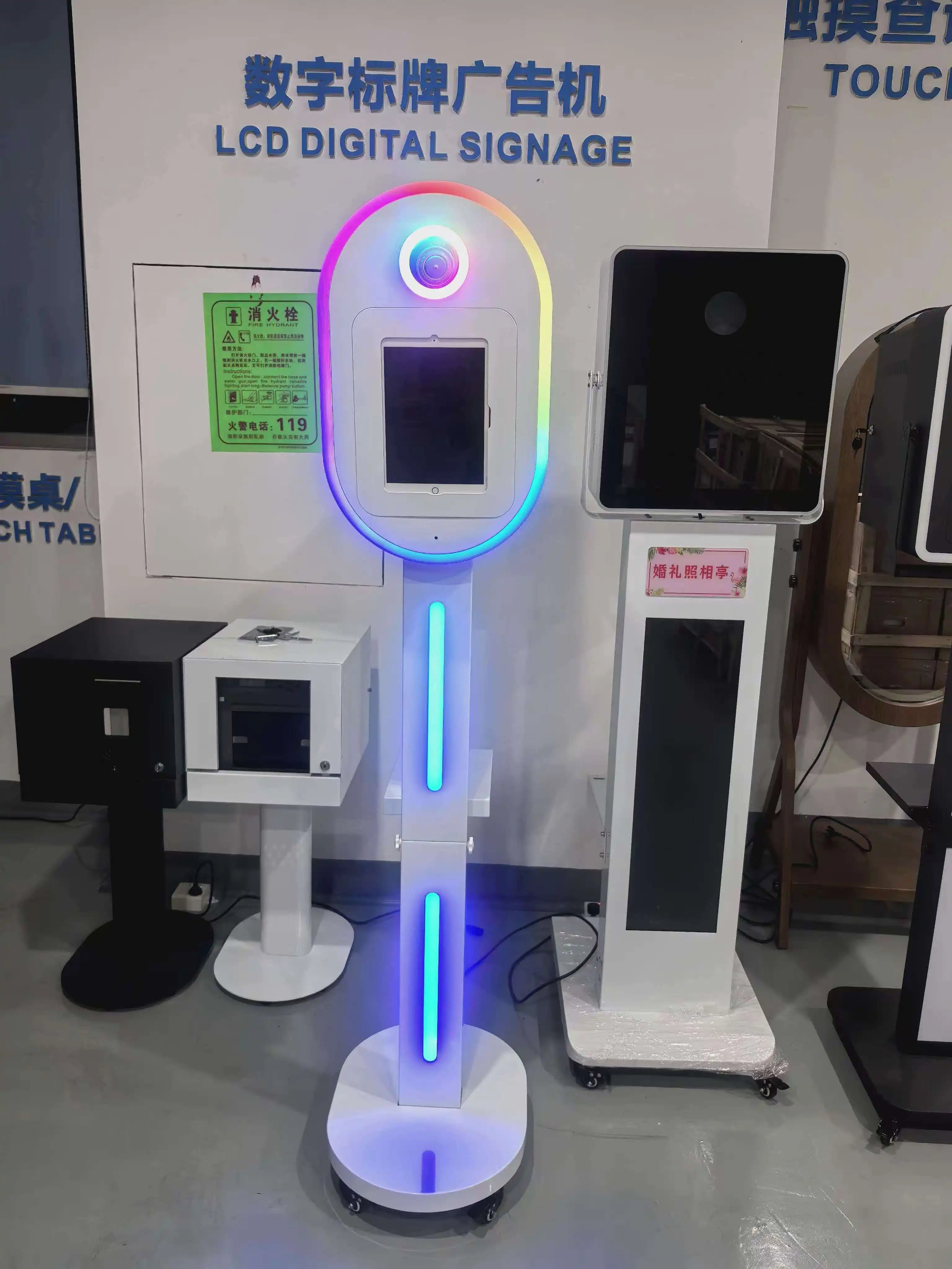 USA Warehouse Newly Ipad Dslr Photo Booth Oval Salas Slefie Photobooth Machine Quick Set up Photo Booth Shell