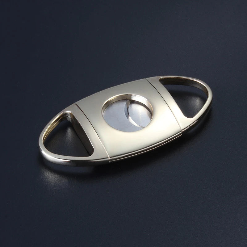 Splitter Cutter Luxury Scissor New Stainless Steel Double Dual Gold Cigar Scissors