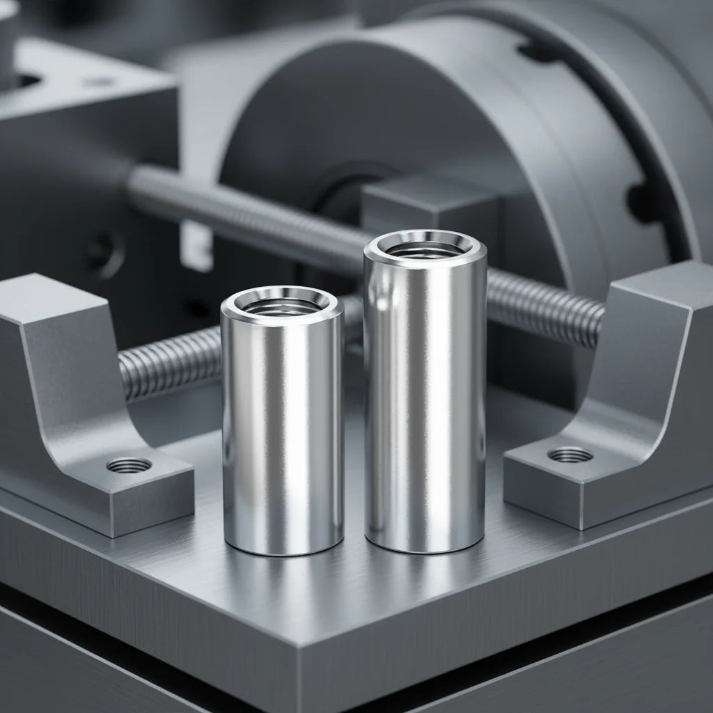 High Strength Cylindrical Coupling Nut with Threaded Sleeve Female Thread Rod Extension Nut