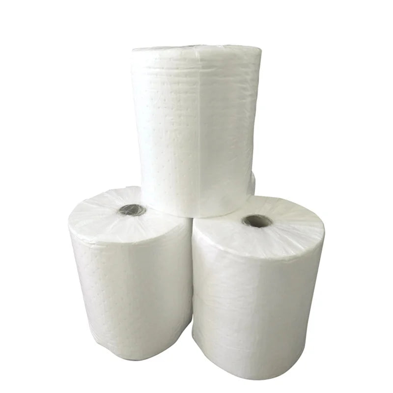 Oilspillpro OOA-R0250 China's Workplace 100%PP Mid-Duty Nonwoven Oil Absorbent Roll Environmental Product for Industrial Use