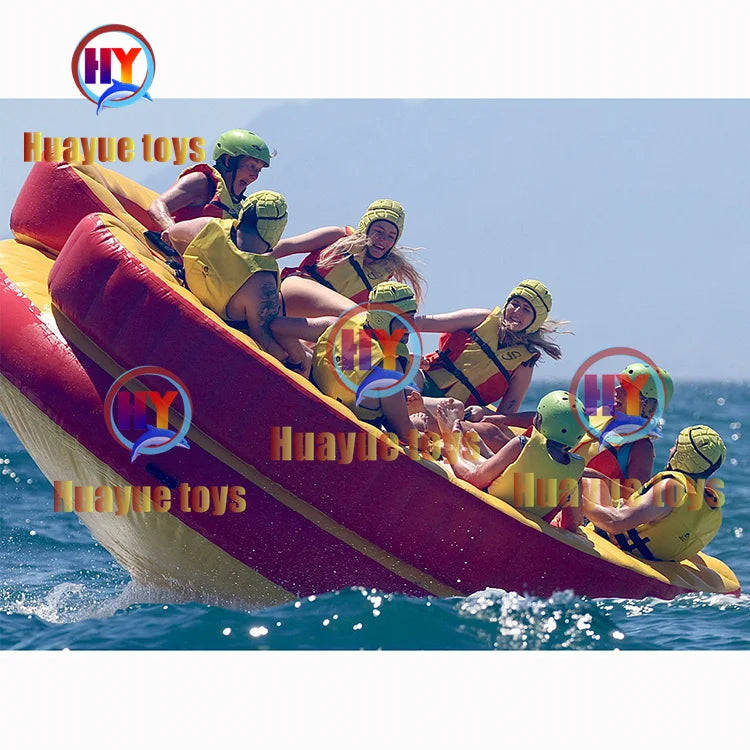 Huayue Toys Crazy Towable Exciting Game Water Ride Spinner Sofa Games UFO Inflatable Disco Boat