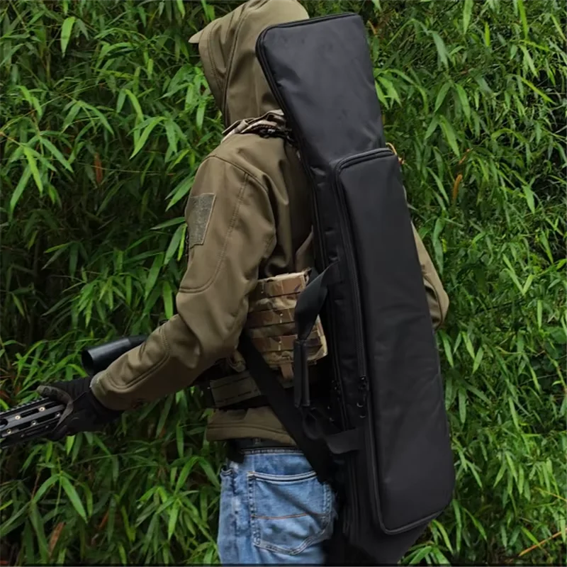 28/32/34/36/40/42/46/48Inch Tactical Double Gun Case Heavy Duty Gun Storage Bag with Shoulder Strap Waterproof Range for Hunting