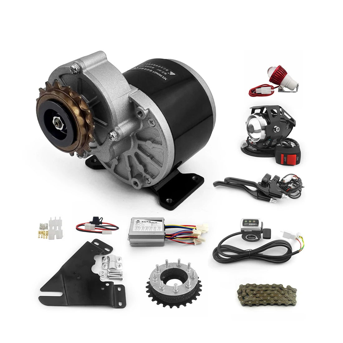 DIY Electric Bike  16 20 26 28 Inch BPM 350w 48v Brushed Gear Electric Bicycle Motor Conversion Kit