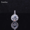 Starsgem 1.0CT  Shape  HPHT Lab Grown Diamond 14K White  Gold Pendant  for Gift