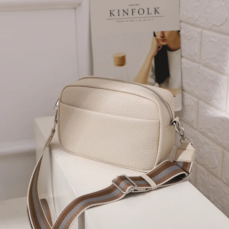 Fashion Camera Shoulder Bag Mini Color Contrast Square Purses Trendy Crossbody Bag for Women
