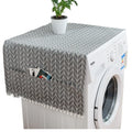 Geometric Refrigerator Cloth Single Door Refrigerator Dust Cover Pastoral Double Open Towel Washing Machine Cover Towel