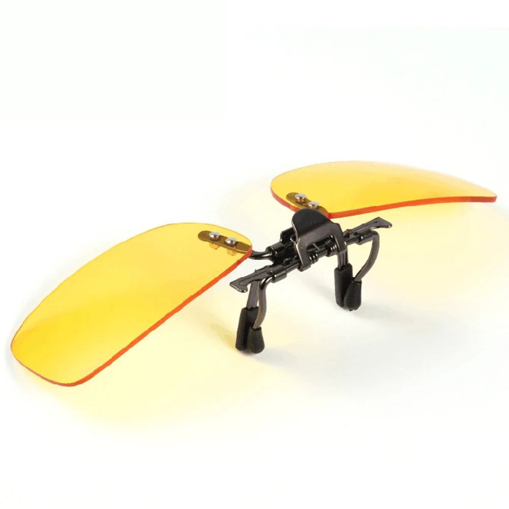 Factory Yellow Lens Metal Flip up Clip on Anti Blue Light Anti Glare Computer Gaming Clips for Prescription Glasses