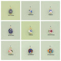 Popular Fashion Stainless Steel Gold Plated Jewelry Accessories Flowers Small Fish Ancient Style Elements Necklace Pendant