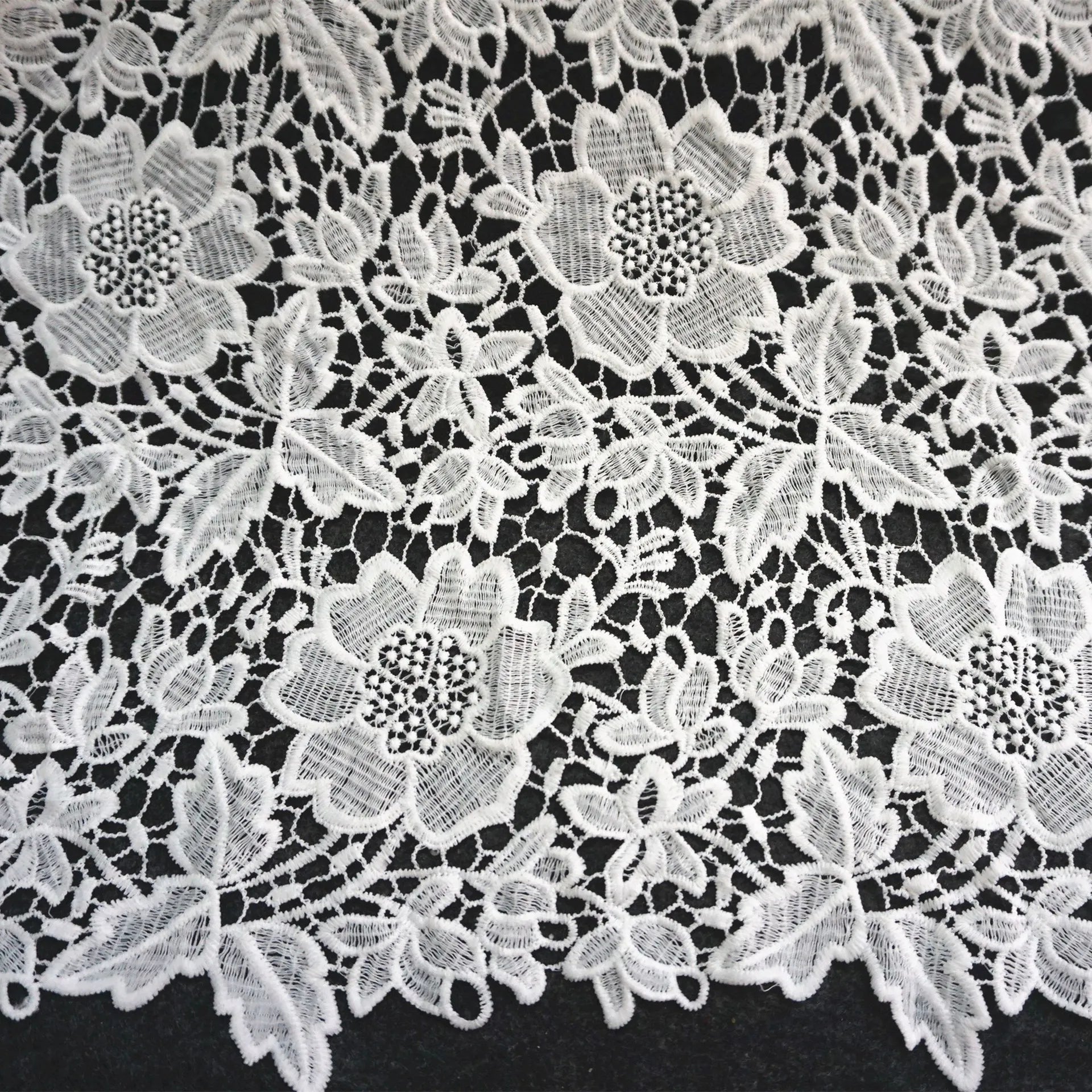 Elegant Cheaper Nigerian Guipure Lace Fabric Cord French Lace Fabric for African Wedding Dresses Sewing Cord Lace Fabric