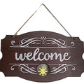 Welcome Home Decorations Wooden Hanging with Seasonal Holiday Pieces Indoor Outdoor Porch Decorations Doorplate Gift