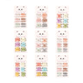 MIO New Fashion Hair Claw Clips 6 Pcs Mini Colorful butterfly Flower Frosted clear Plastic Hair Claws Sets for Kids Girls