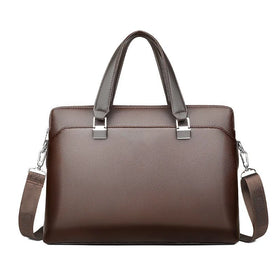 Custom logo Business Casual Large Capacity Waterproof Men Ladies Briefcase 15 Inch Pu Laptop Bags for Computers
