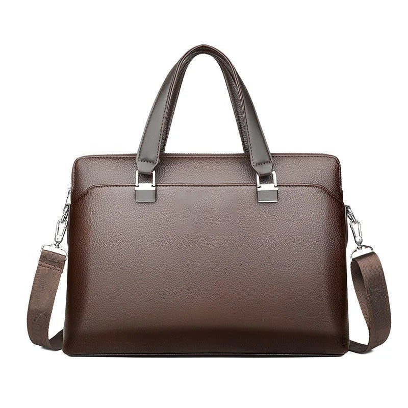 Custom logo Business Casual Large Capacity Waterproof Men Ladies Briefcase 15 Inch Pu Laptop Bags for Computers