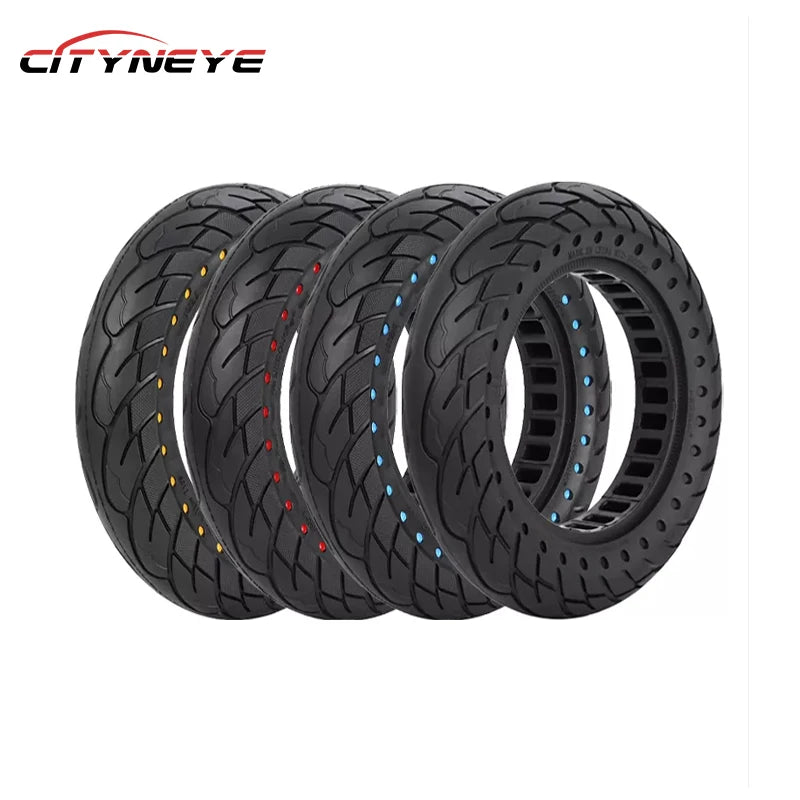 NEDONG 10x2.5 Electric Scooter Honeycomb Tubeless Rubber Solid Tyre Replacement Spare Parts for Cityneye M365/PRO City Riding