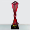 New Custom Cheap Price Red Crystal Award Pointless Trophy
