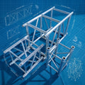 Global KVAKE 500*600 Welded Guangdong Event Outdoor Exhibit Lighting Stage Trade Show Booth Aluminum Truss System