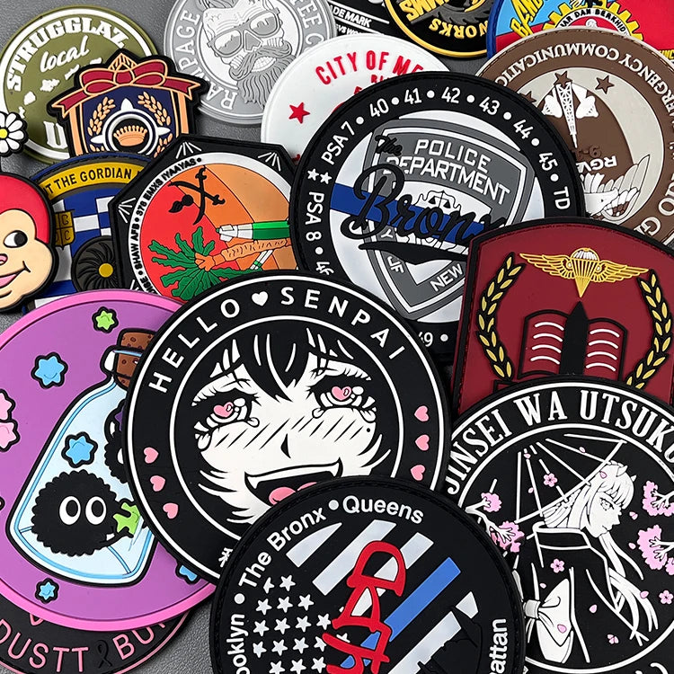 Custom Rubber Patches Custom PVC Soft Rubber Patch Label 3D Pvc Patches