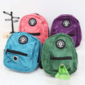 Polyester Solid Backpack Harness and Leash Set with Poop Bag Dispenser for Small Dog Outdoor Walking