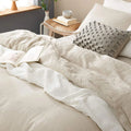 Wholesale French White Luxury Pure Linen Duvet Cover Set Linen Bedding Set French Flax Linen Bedding Duvet Cover Sets