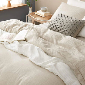 Wholesale French White Luxury Pure Linen Duvet Cover Set Linen Bedding Set French Flax Linen Bedding Duvet Cover Sets