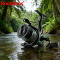 [Germany Stock] Rooblinos RF 4+1BB Spinning Fishing Reel 5.2:1 Gear Ratio Nylon River Lake Sea Fishing