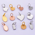 Custom Shape Tiny Cute Engraved Tags Stainless Steel Pendant