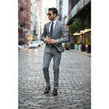 Latest Designs 2025 Custom Made Casual Grey Men Suits Casual Slim Fit Tuxedo 2 Pieces Winter Blazers for Men Jacket With Pants