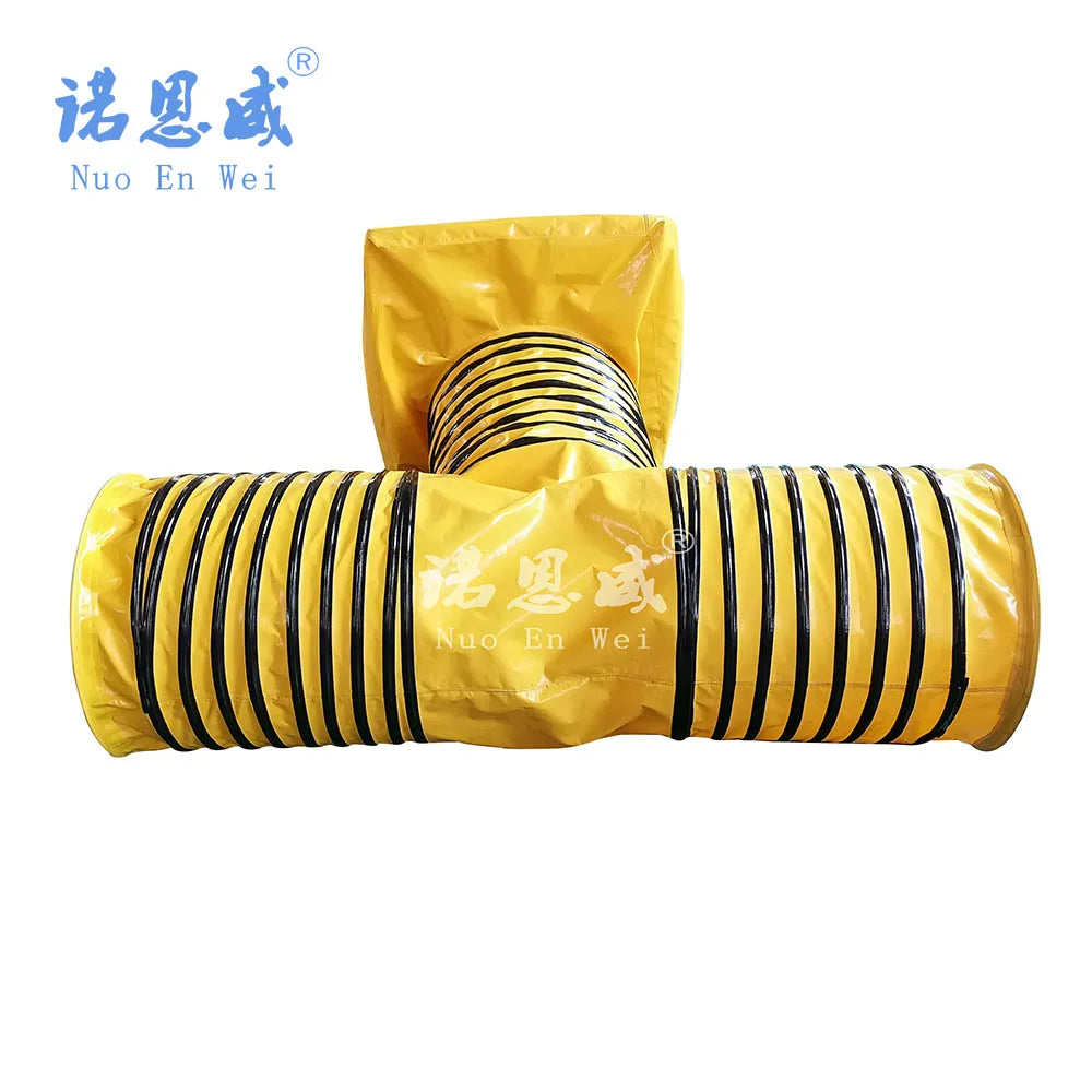 Commercial Air Distribution PVC Three-Way Flexible Duct Versatile with Graphic Design Solution Capability