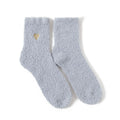 Embroidered Heart Tube Socks Towel Lady Snow Floor Socks