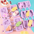 High Quality Small Silicone Popsicle Molds Multiple Cartoon Shapes Sustainable Homemade Frozen Ice Cream Chocolate Tools