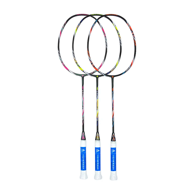 First Generation Factory Badminton Racket Lightweight 9U 58g 30 LBS High Quality Carbon Fiber Offense Type