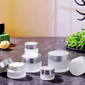 Factory Produced Wholesale Cylindrical Cosmetic Cream Glass Jar