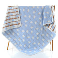 Wholesale Breathable 100% Cotton Quick-Dry Sublimation Jacquard Towel Bath Blanket 6 Layer Muslin Swaddle Blanket Eco-Friendly MegaBDM