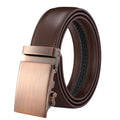 LQbelt Factory Men's Genuine Leather Belt Male Cowhide Automatic Buckle Belts Leather Man Ratchet Wholesale Stock
