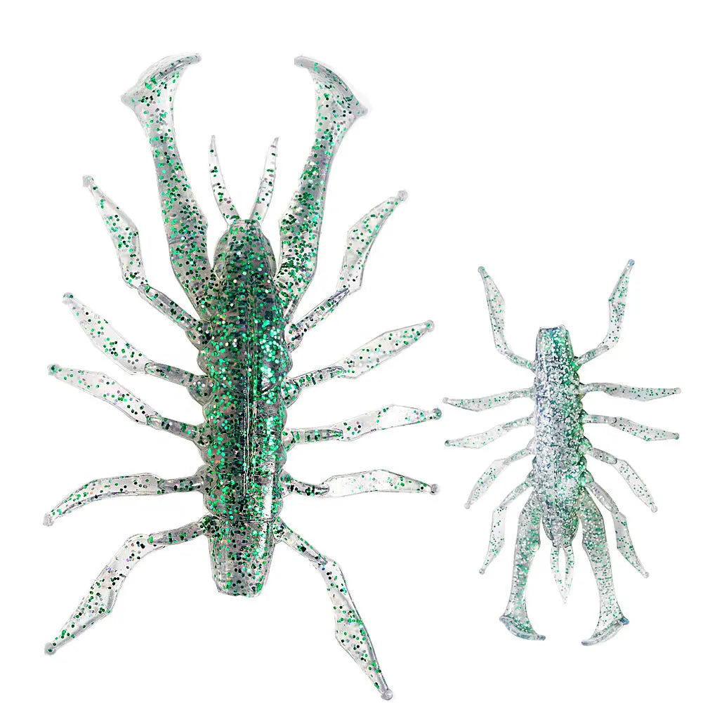 New Bionic 7.5cm/6g Bait Shrimp Multi-Legged Worm Shrimp Effective Fishing Lures for Trout Carp and Perch