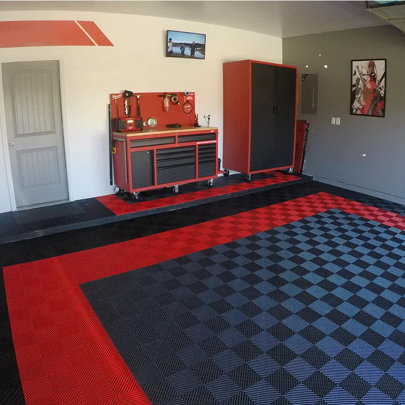 Best Heavy Duty Stable PVC Interlocking Garage Floor Tiles New Best Garage Floor Tiles for Villas Graphic Design Vinyl Flooring