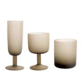 Solhui Romantic Nordic Frosted Glass Goblets Cups for Home