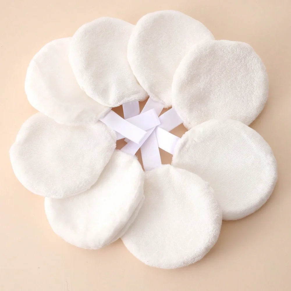 Wholesale Reusable Makeup Remover Pads Bamboo Fiber Washing Face Cloth Facial Cleaning Cotton Round Towel 1pc