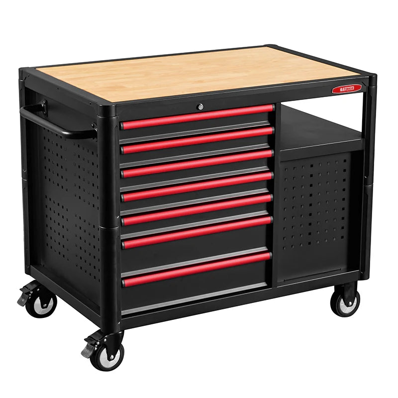 GATmatic Heavy-Duty Metal Workbench Storage Roller Tool Cabinets for Garage and Mechanic Repair Workshop