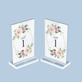 wholesale Clear acrylic table tent Double Sided table tent stand restaurant table tents menu holder