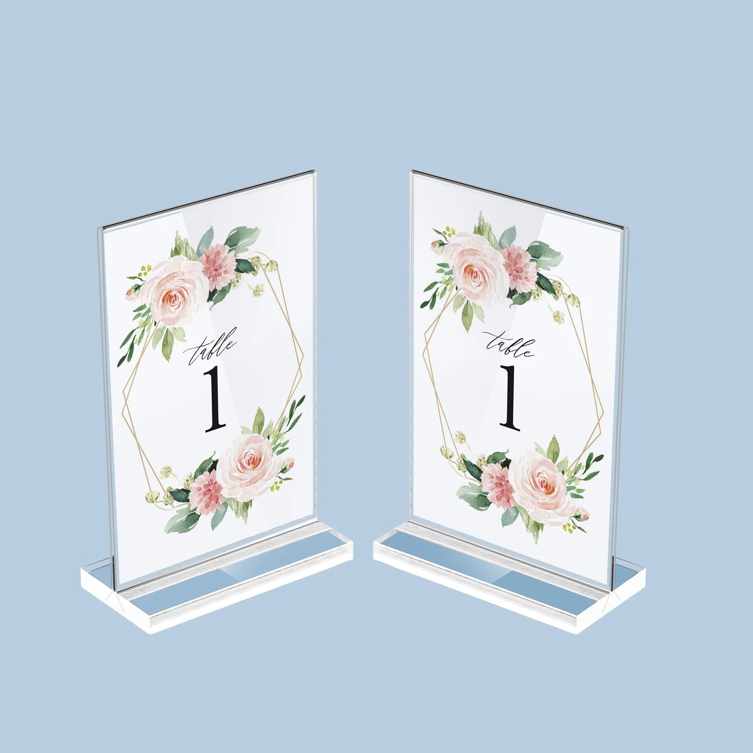 wholesale Clear acrylic table tent Double Sided table tent stand restaurant table tents menu holder