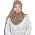 Wholesale Premium Jersey Fabric for Instant Satin Chiffon Hijab and Matching Undercap for Women Turquie Box Set