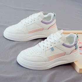 New Design Lace-up Women Comfortable Flat Sole Sport Breathable Light Weight Running Shoes