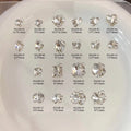 Handmade Diamond Balls Nail Art Accessories White Zircon Stacked Diamond Decorations with Full Sparkle Right Angle Rhinestones