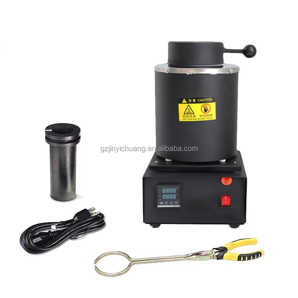 Mini Graphite Quartz Crucible Jewelry Equipment Smelting Metallurgical Machine Gold Silver Aluminum Melting Furnace