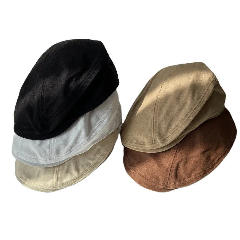 Classic Vintage Plain Flat Ivy Cap Striped Snapback Berets Cap Adjustable Advance Beret Hat