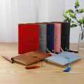 Creative A6 Retro Button Loose Leaf Notebook Set With Tassel Customizable Logo Gift Box for Business and Office New Year Diary