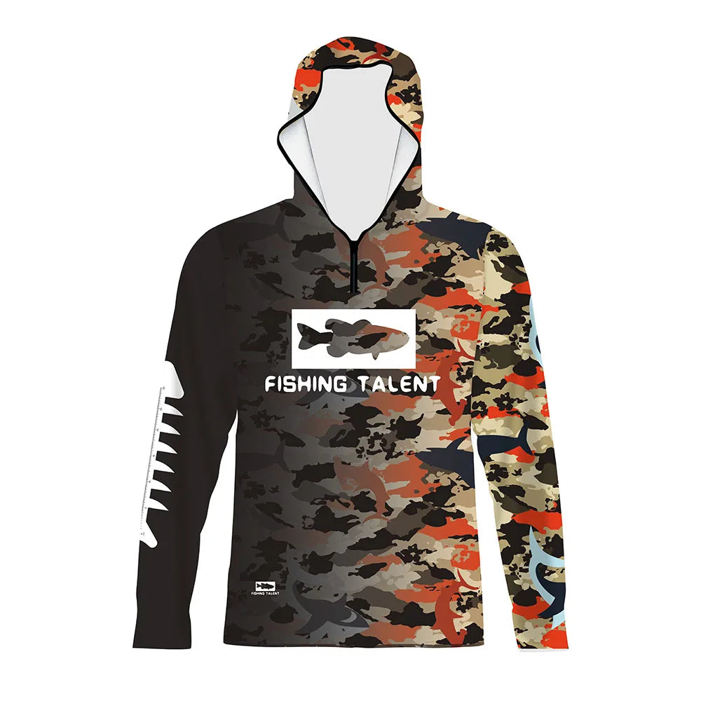 Customized Fishing Shirt Wear Men's Quick Dry Breathable Sports Shirt Camo Plus Size Fishing Shirt Fishing Hoodie