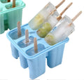 Factory Customizable 6-Hole Silicone Ice Cream Mould Portable Food Grade Ice Mold Maker for Summer Low Temperature Resistance